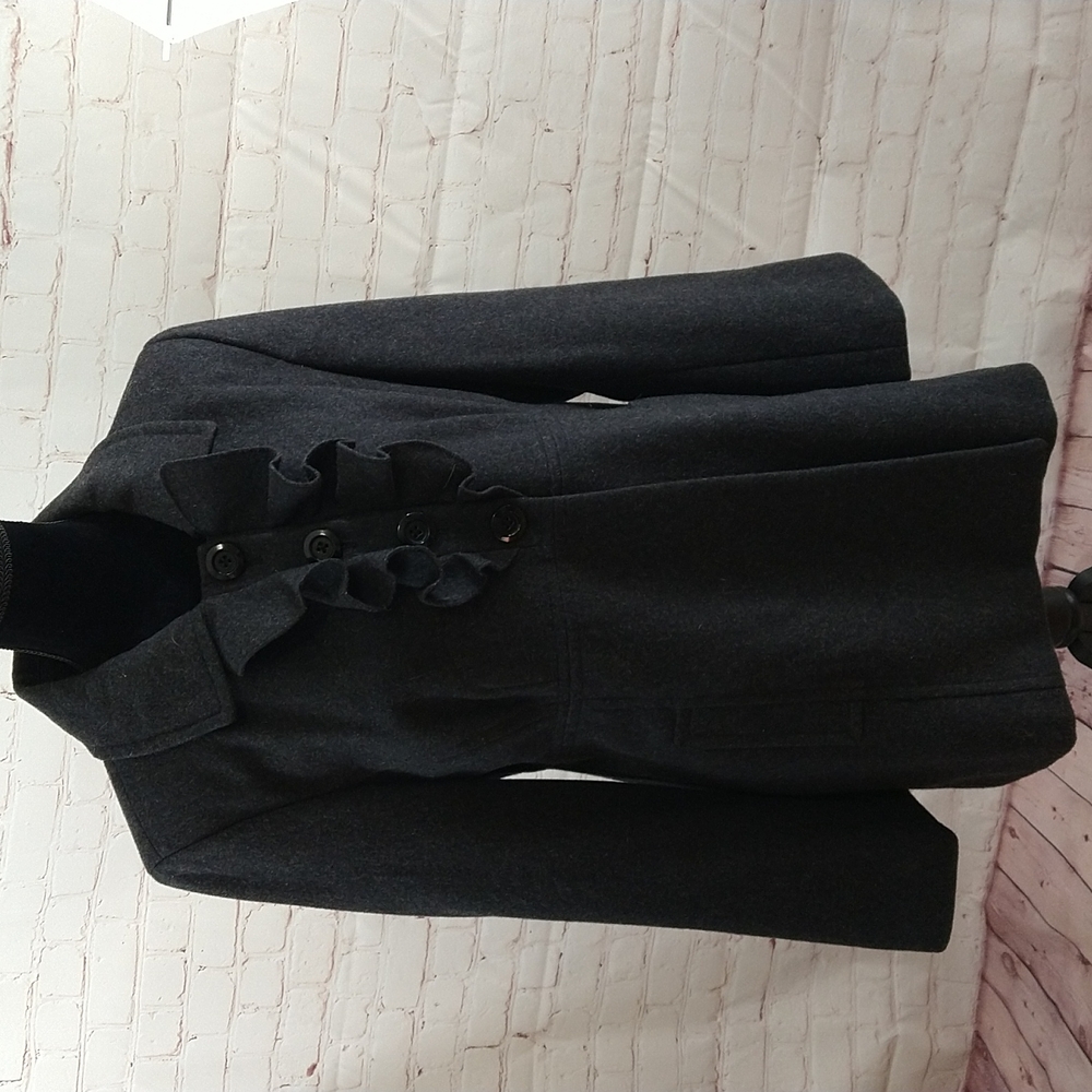 Old Navy Charcoal Gray Wool Coat